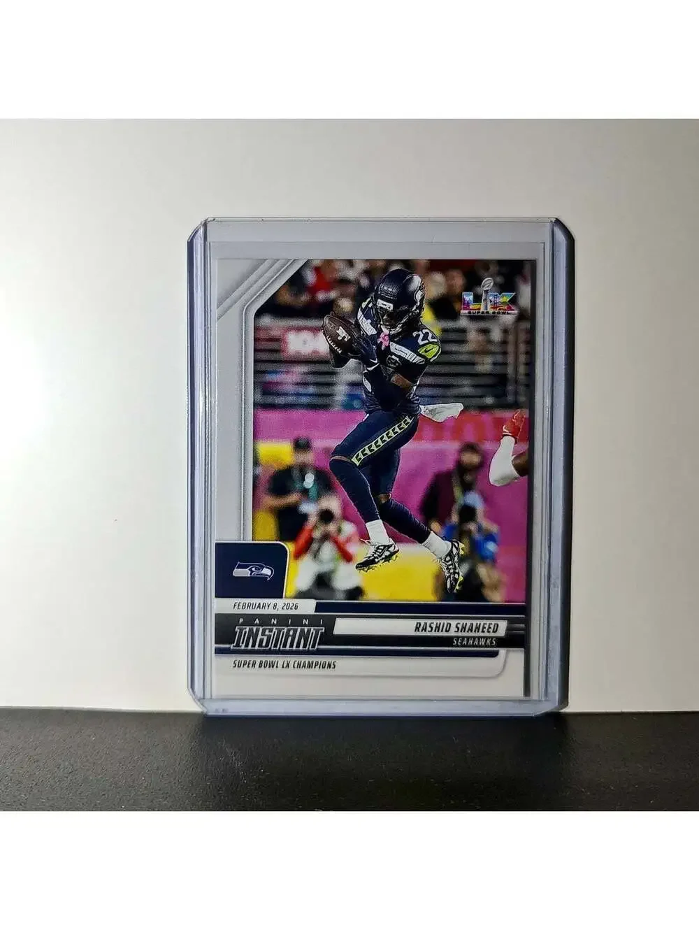 Rashid Shaheed 2026 Panini NFL Super Bowl LIX Champions #8 Card Seattle Seahawks